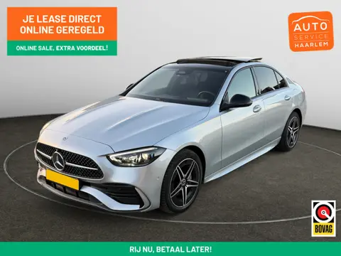 Mercedes-Benz C-Klasse 300 e AMG Line Aut- Panoramadak, Head Up, Laser Led, Zit Comfort, Carbon