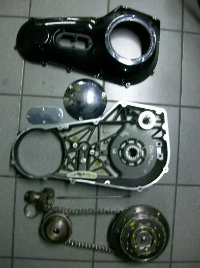 Harley twincam volledig primair gedeelte voor softail frame