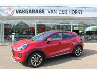 Ford Puma 1.0-125pk EcoBoost Mild-Hybrid Titanium. Fabr. garantie t/m 21-09-2029 ! Elektr. pano-dak,