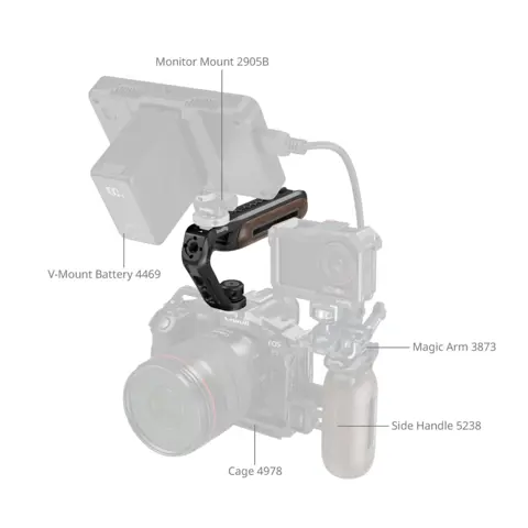 SmallRig 5252 Top Handle With Two-In-ONE Locating Screw