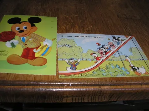 Disney, donald duck kaarten, - jaar 1965?