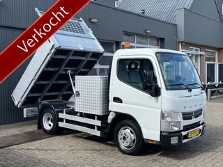 FUSO Canter 3S13 Kipper Openlaadbak Pick-up Airco 3-Persoons Achterruitrij camera Lier Gereedschapsk