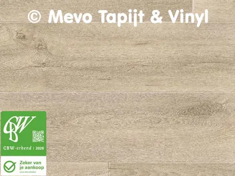 Coupon vinyl met houtmotief, lengte 10.40 x 3.85 mtr