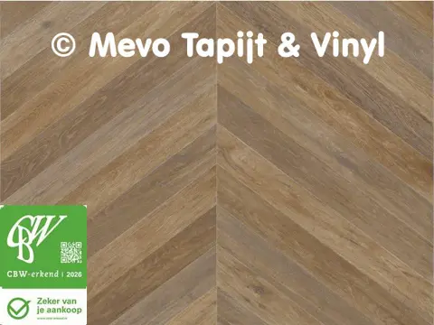Vinyl parket met hongaarse punt, Lengte 4.20 x 4 mtr
