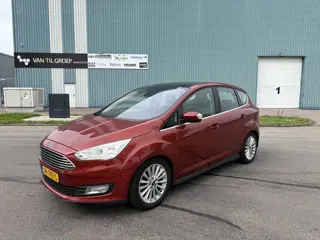 Ford C-MAX 1.0i Eco-Boost Titanium 6-Bak 125 PK. Zuinige en mooie auto van de eerste eigenaar !!! Al