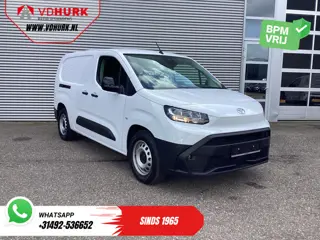 Toyota e-Proace City 50 kWh 320 km WLTP L2 3Pers./ LED/ Standkachel/ Stoelverw./ Stuurverw./ Carplay