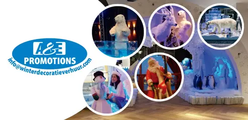 verhuur ijsbeer bewegende kerst props gelderland huren t. 0599 41 62 00