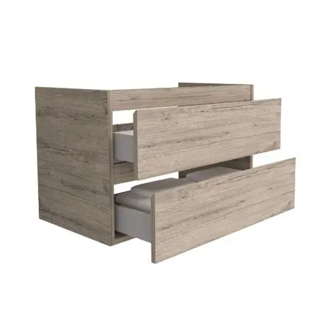 Badmeubel Sally 80cm - Incl keramische wastafel - LICHT HOUT