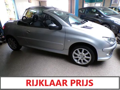 Peugeot 206 CC 1.6-16V|Cabrio|elektrische hardtop|licht metalen velgen|lederen bekleding|sport stoel