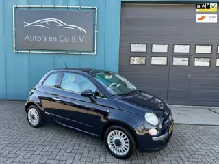 Fiat 500 1.2 Lounge Automaat Panoramadak Airco Lm velgen NL Auto NAP Zeer nette staat.