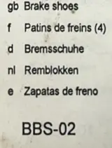 Foto 11 van Fiets BBB remblokken BBS-02 ( shimano / SRAM)