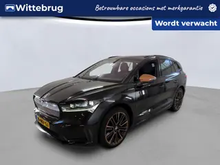 Škoda Enyaq iV 80 204pk Founders Edition Black / Panorama dak / Leder / Navigatie / LM 21 inch / Mat