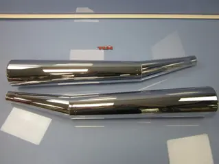 Used uitlaatset le mans chroom/zwart