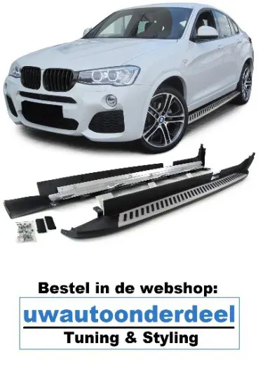 Bmw X4 F26 Side steps Sidebar Treeplank Sideskirts