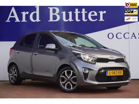 Kia Picanto 1.0 DPi DynamicPlusLine+Ecc+Led+Breed-Navigatie+camera+cruise+Leder-Multie-stuur = ORIG/