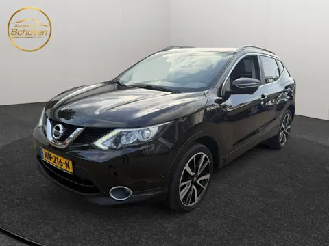 Nissan QASHQAI 1.2 Tekna NAVI ZWART LEDER CAMERA (bj 2015)