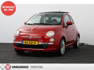 Fiat 500 1.2 Naked/ Riem V.V. 128.000/ Open Panorama-Dak/ 16'' LMV/ Half-Leder/ Clima/ Elek. pakket/