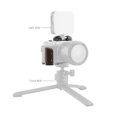 SmallRig 5261 L-Shape Mount Plate w/ Wooden Handle For Fujifilm X-M5