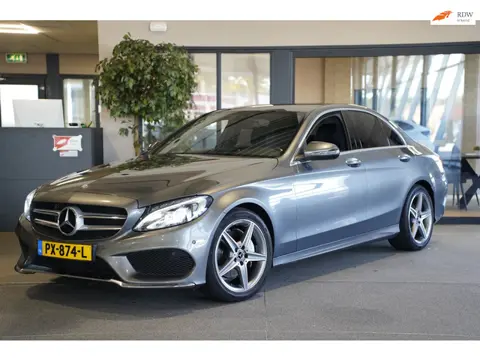 Mercedes-Benz C-klasse 180 AMG DCT Navi Leder Cruise Cam Pdc Burmester