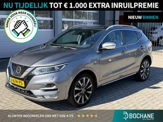 Nissan Qashqai 1.3 DIG-T Tekna + | BOSE | Leder | Trekhaak | Panoramadak | 360° camera | Stoel- en s