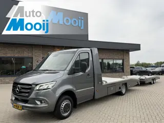 Mercedes-Benz Sprinter 519 / 3.0 V6 / 191 PK / Tijhof / Automaat / Oprijwagen / 1e Eig. / ALS NIEUW 