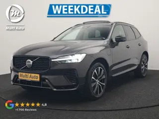 Volvo XC60 T6 AWD R-Design LONG RANGE PHEV 350pk Dealer O.H | Trekhaak Af Fabriek | Panodak | Adapti
