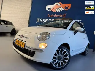 Fiat 500 C 1.2 Lounge cabriolet automaat / bj.2011 / kleur: wit / NAP met 131239 km./ APK 07/2027 / 
