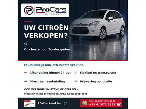 Citroën C3 verkopen? Snel en gemakkelijk!
