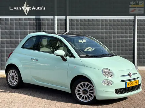 Fiat 500 0.9 Turbo |Lounge | Pano |CarPlay | Verde Lattementa | incl. 12 mnd garantie