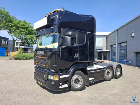 Scania R580 V8 / NL TRUCK / RETARDER / DOUBLE TANK / LIFT+LENKACHSE / TUV:09-09-2026 / LEATHER / XEN