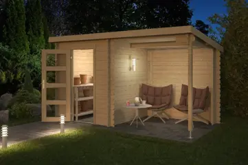 Tuinhuis-Blokhut Jelle 175: 390 x 195 cm