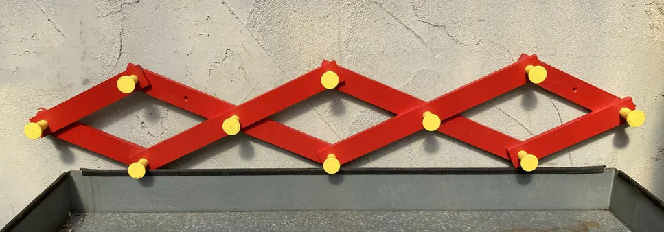 KAPSTOK HARMONICA ROOD GEEL NIEUW