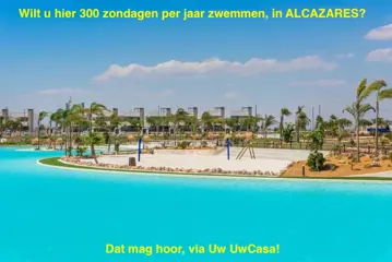 Uw eigen nieuwe Appartement aan zee en groot zwembad in ALCAZARES