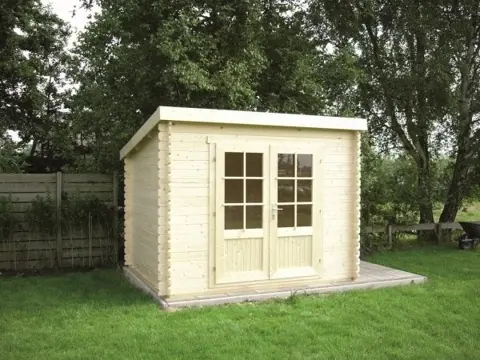 Tuinhuis-Blokhut 3030 L: 300 x 300 x 230cm (h)