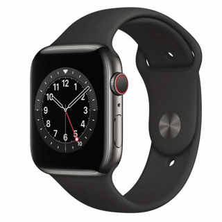 Foto 2 van Apple Watch Series 6 44mm Cellular Stainless Steel (Simlockvrij)