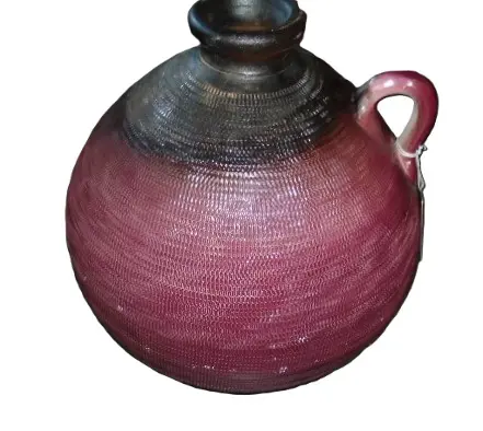 LATINA FLES BOL GROOT HOOG 29 CM DIA 33 CM (2) NIEUW