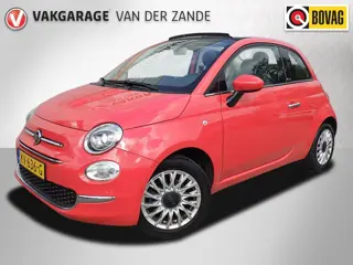 Fiat 500 Cabriolet Automaat 0.9 TwinAir Turbo Lounge, Leder, Navi, NL/NAP!