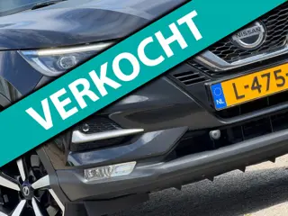 Nissan Qashqai 1.3 DIG-T Tekna + Automaat - Brilliant Black - Panorama/Camera/Carplay/Leder