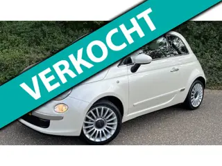 Fiat 500 1.2 Lounge l Panodak l Bruin Leder l Parelmoerwit l NAP l