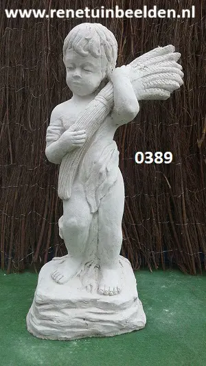 Jongen met bos graan. nr 0389.