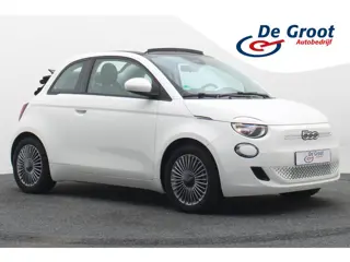 Fiat 500C Icon 42 kWh Cabrio Virtual Cockpit, Climate, Cruise, Apple Carplay, Camera, Stoelverwarmin