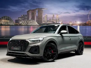 Audi Q5 Sportback 50 TFSI e 3x S-Line Chronosgrey|Luchtvering|Trekhaak|Panorama|360camera|BTW