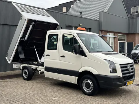 Volkswagen Crafter 35 2.5 TDI L2 DC Openlaadbak Pick-up Kipper Trekhaak 2000kg trekgewicht 7-Persoon