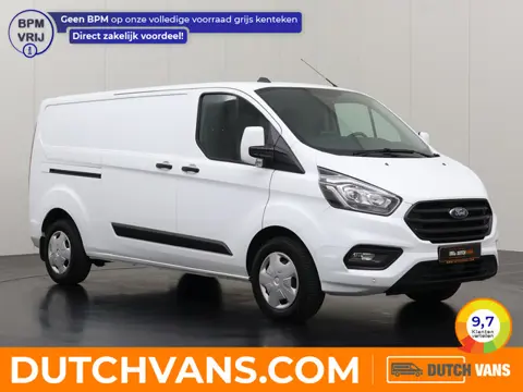 Ford Transit Custom 2.0TDCi 130PK Lang (2023) | Achterdeuren | Multimedia | Airco | Cruise | 3-Zits 