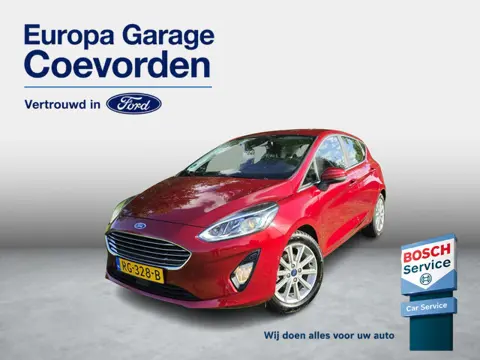 Ford Fiesta 1.0 EB 100PK Titanium | DEALER OND | ADAP. CRUISE | TREKHAAK | CAMERA | CLIMA | VOORRUIT