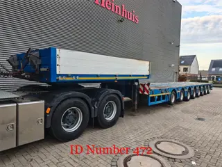 OZGUL LWS 8 Axle Semi trailer 8 Meter Extandable Powersteering 2 liftaxles!