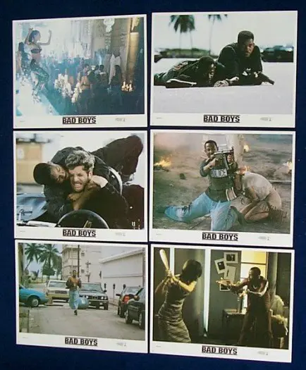 BAD BOYS lobbycard set.