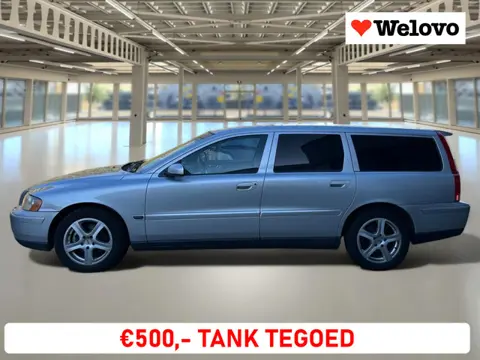 Volvo V70 2.4 Edition II Garantie, Dealer onderhoud, trekhaak, leder interieur...