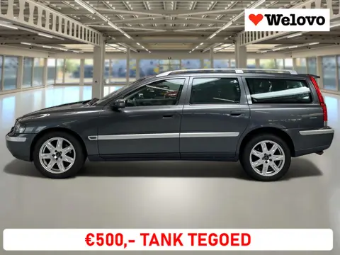 Volvo V70 2.5 T AWD Geartronic Titanium Garantie, Incl. BTW, Dealer onderhoud, Electr. stoelen, Lede