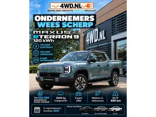 Maxus eTerron 9 eTerron 9 102 kWh Premium 3500 kg trekgewicht WLTP 490 KM financiële en fiscale besp